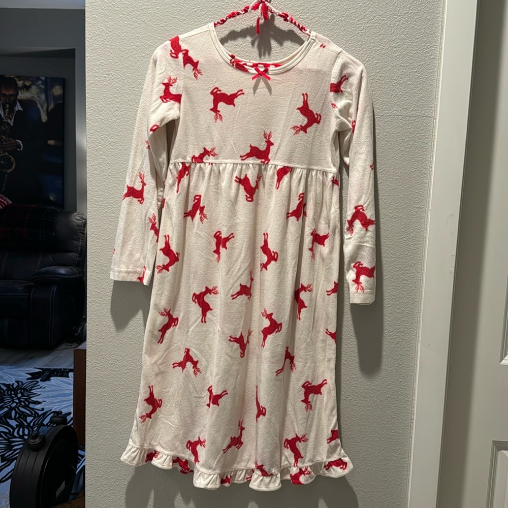Our Family PJs Girls 8 Fleece Nightgown